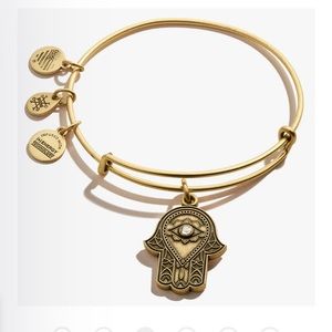 Alex and Ani Hamsa / Hand of Fatima Bangle - Rafaelian Gold